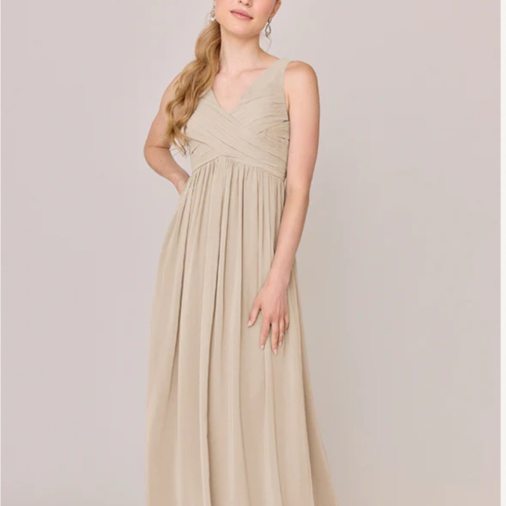 Revelry Zoe Chiffon Champagne Dress